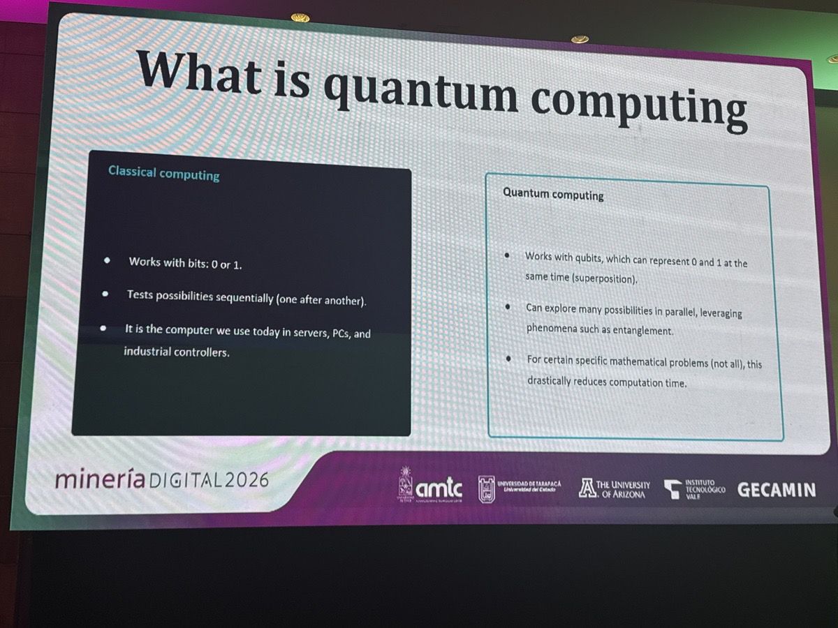 Computación clásica vs. cuántica: bits secuenciales frente a qubits en superposición y paralelismo. La diferencia no es de velocidad general, sino de eficiencia en problemas matemáticos específicos.