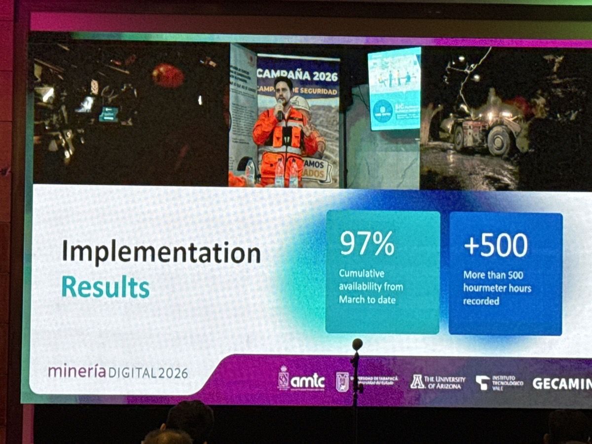 Resultados de la implementación: 97% de disponibilidad acumulada desde marzo a la fecha y más de 500 horas de horómetro registradas.