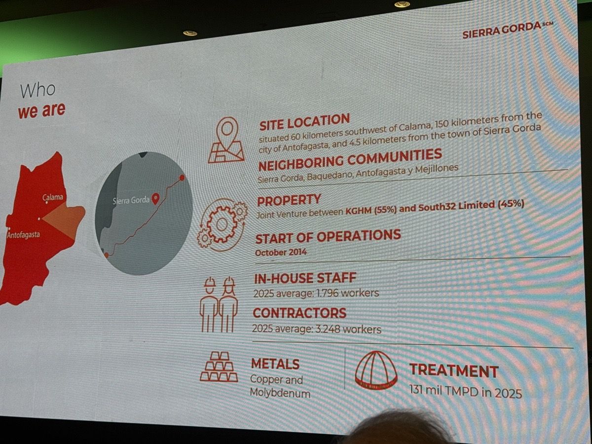 Diapositiva "Who we are": ubicación, propiedad, dotación y tratamiento de planta.