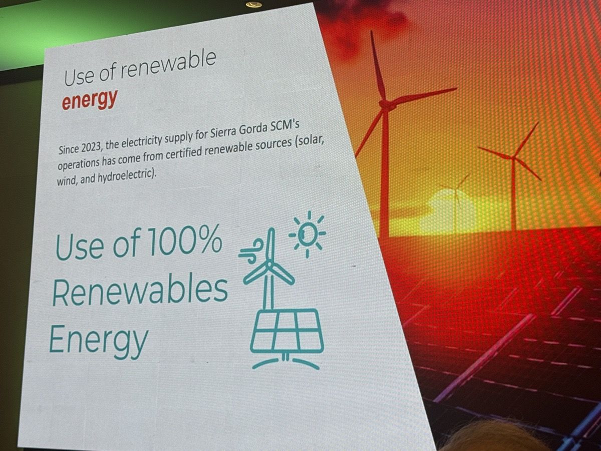 Desde 2023, 100% de la energía proviene de fuentes renovables certificadas.